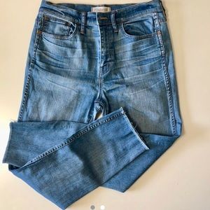 Madewell high rise skinny jeans EUC